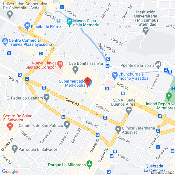 Map of Super Tienda Merkópolis
