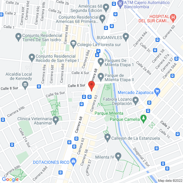 Map of Distribuciones Agudelo