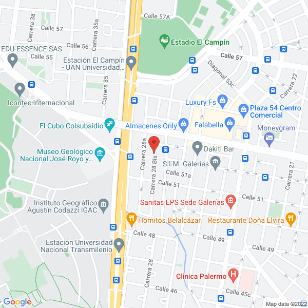 Map of Ivan Lindo Implantes Y Estética Dental