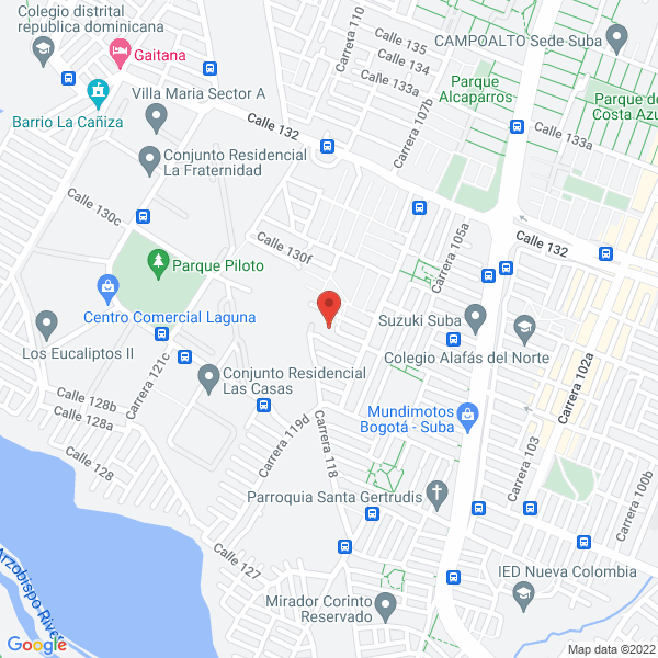 Map of Asistencia En Enfermería Básica Y Servicios Generales S.A.S. Aebesg