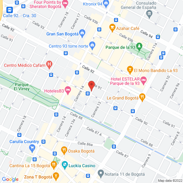 Map of Ejecutivo Elegant By William