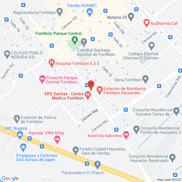 Map of Auto Repuestos Fontibón Ltda.