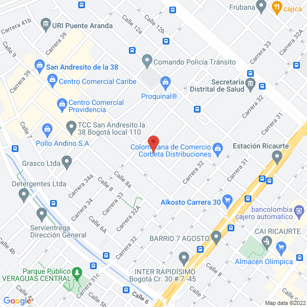 Map of Carrocerías Especiales Sas