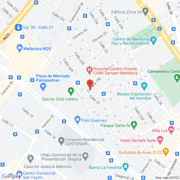 Map of Electrónica Tecolradio S.A.S.