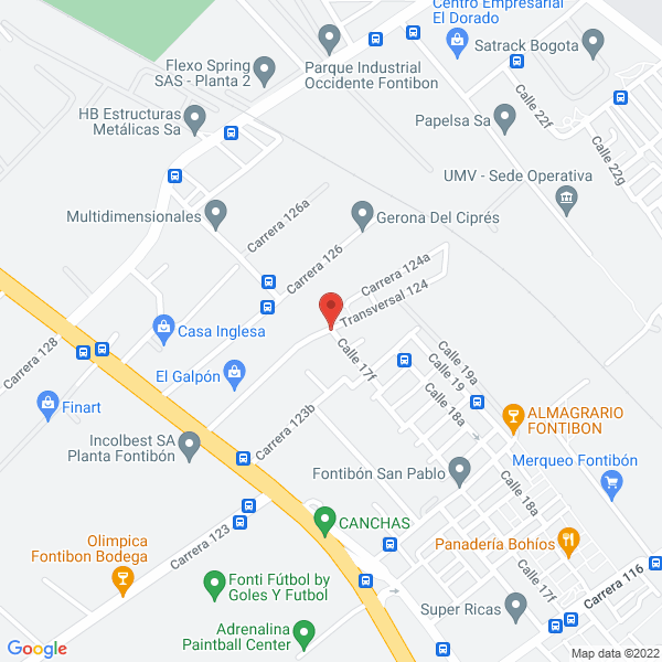 Map of Gen Plas S.A.S.