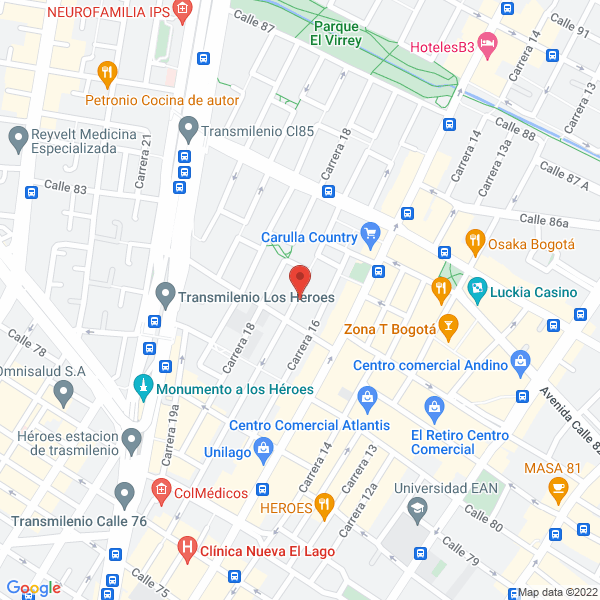 Map of Restrepo Vallejo Ricardo Leon