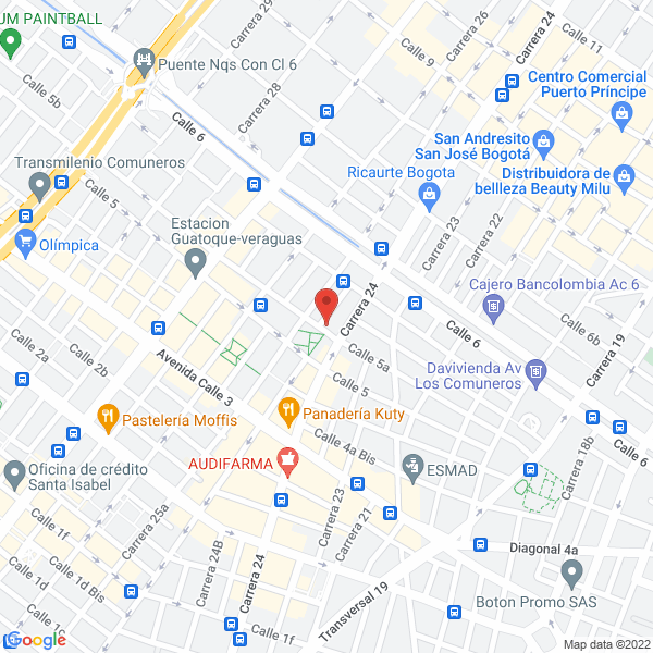 Map of Formas Preimpresas Jireh