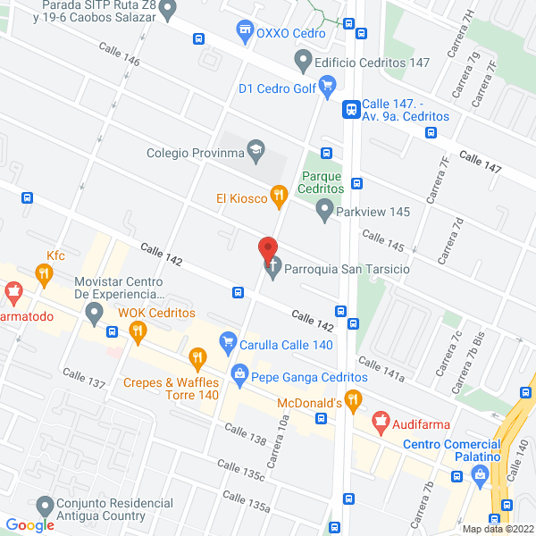 Map of El Adorno Ltda.