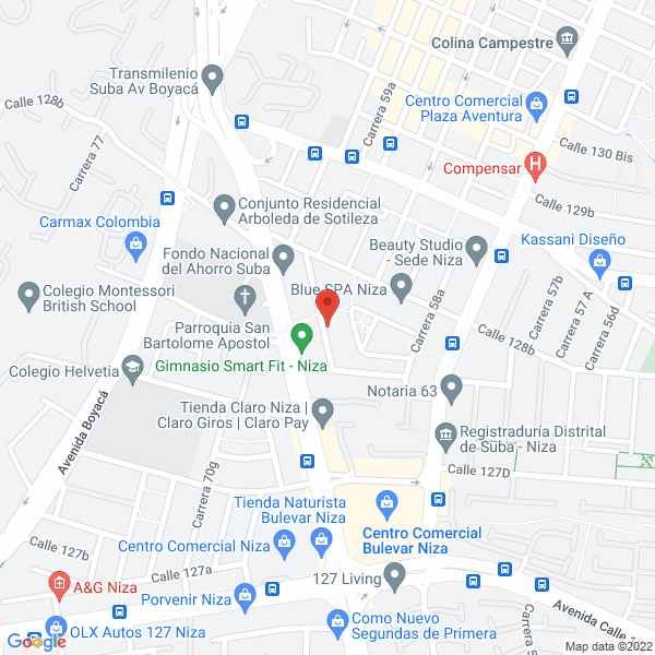 Map of Hogar Gerontológico El Resplandor