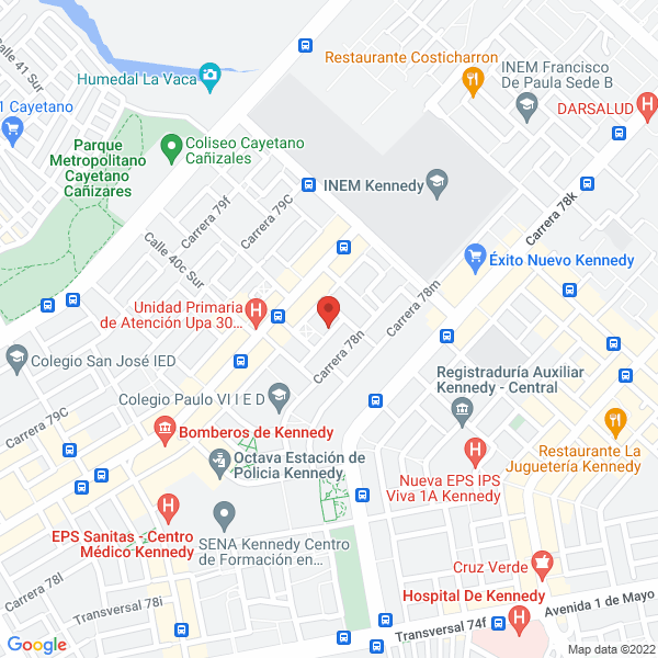 Map of Hogar Gerontológico Los Guerreros De Jeová