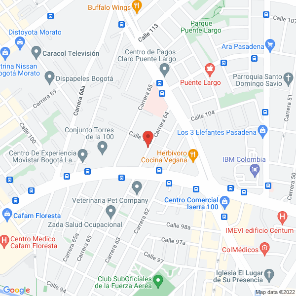 Map of Hogar Gerontológico Mi Dulce Compañía
