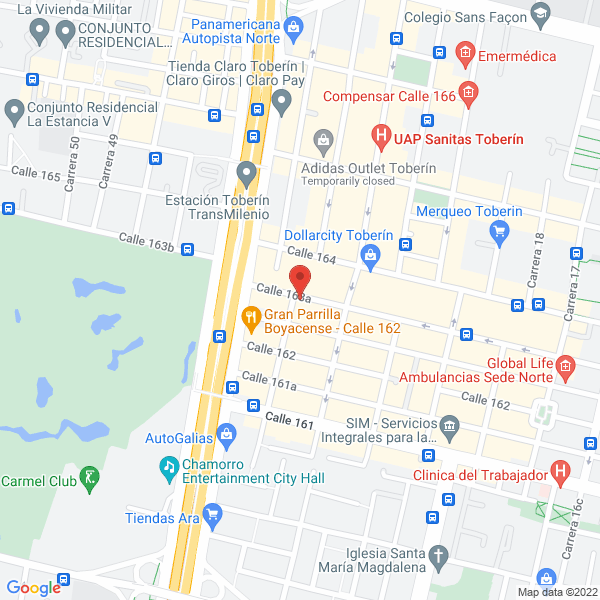 Map of Estrumecor Construcciones Metálicas Ltda.