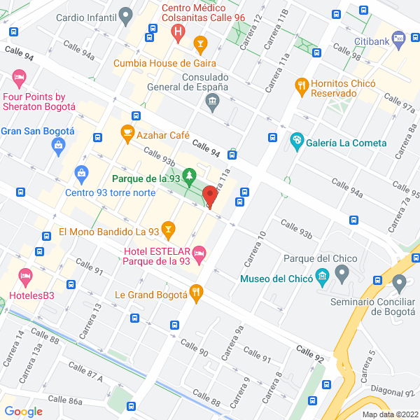Map of Luisa Brun Chocolates