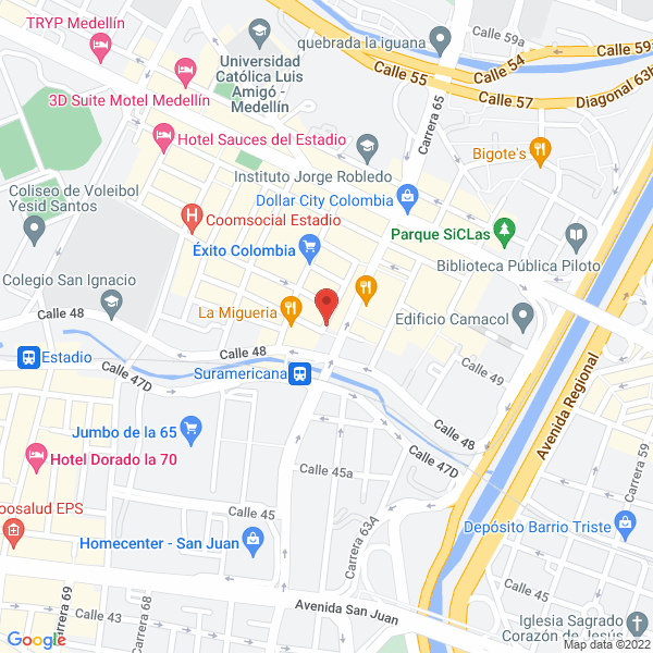 Map of Grupo Empresarial Asisp S.A.S.