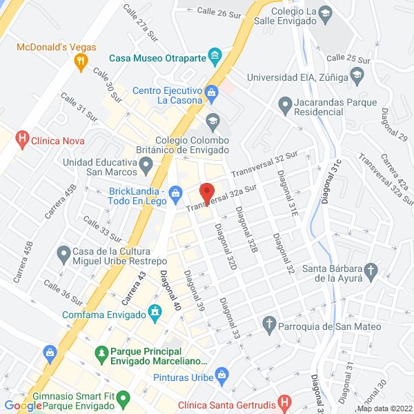 Map of Bentas Bpo S.A.S.