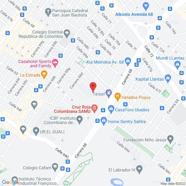 Map of Fundación Cultural Gotitas De Vida