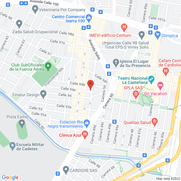 Map of Plomeros Bogotá Jr