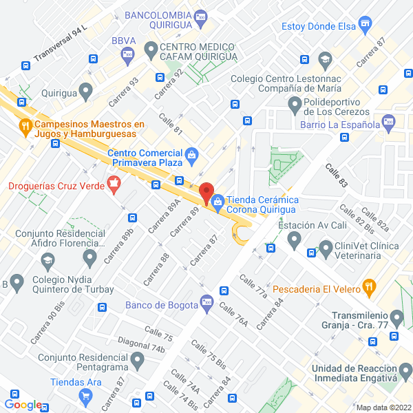 Map of Pisos Exito
