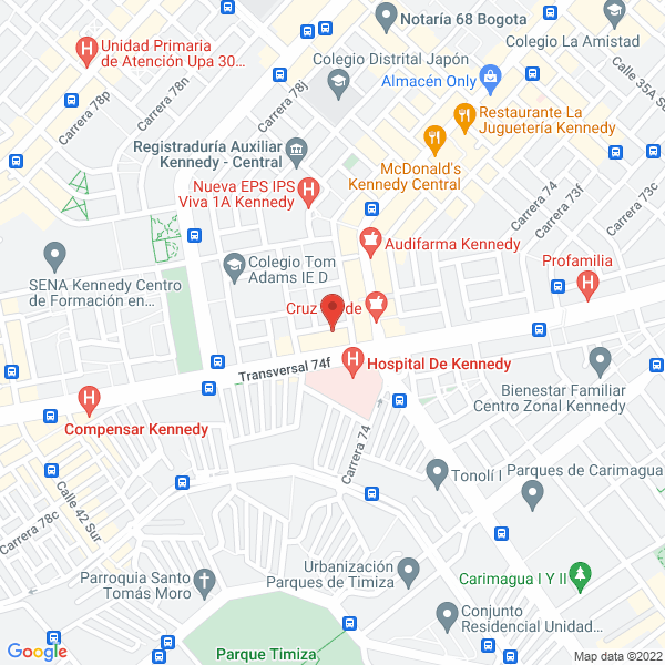 Map of Tamales Santandereanos Alberto González