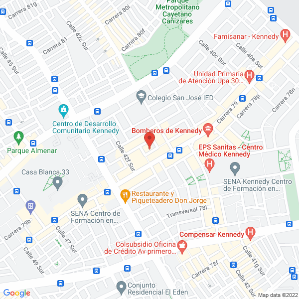 Map of Aviajar1A S.A.S.