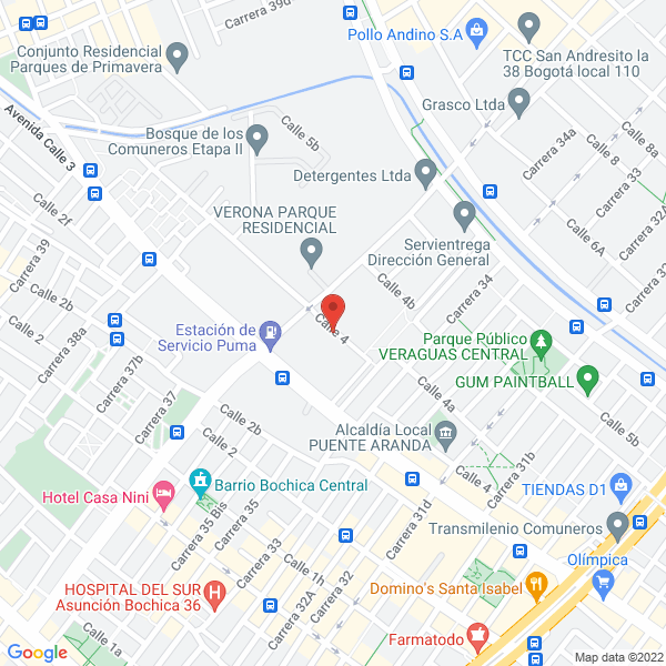 Map of Cosméticos Tui