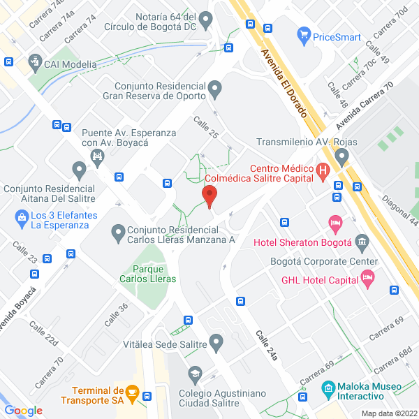 Map of Inversiones Belmor S.A.S.
