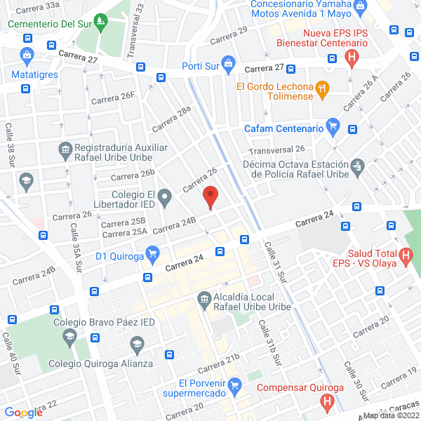 Map of Comercializadora Carmebo S.A.S.