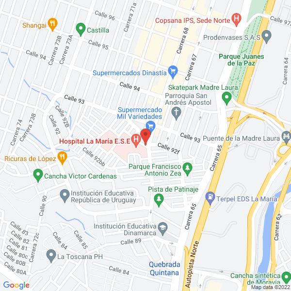 Map of Supermercado Mil Variedades