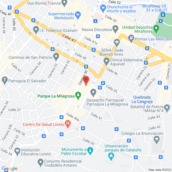 Map of Supermercados Mercadona