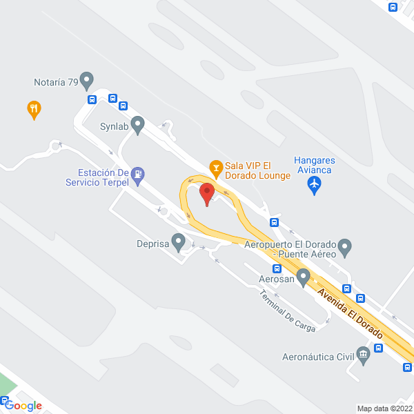 Map of Tecniaéreas De Colombia