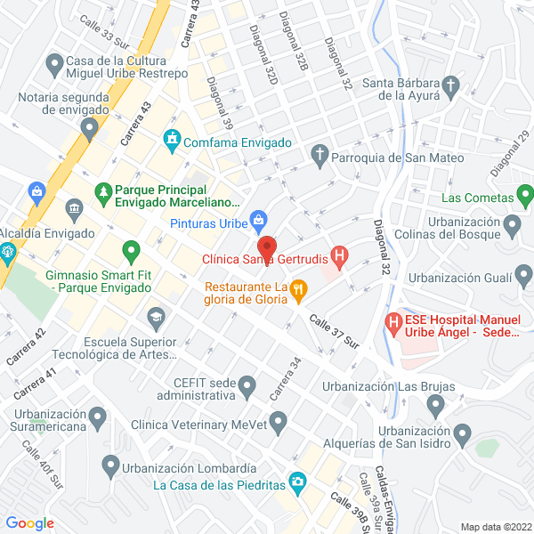 Map of Tornillos Y Corte