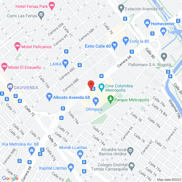 Map of Almacenes Travesuras