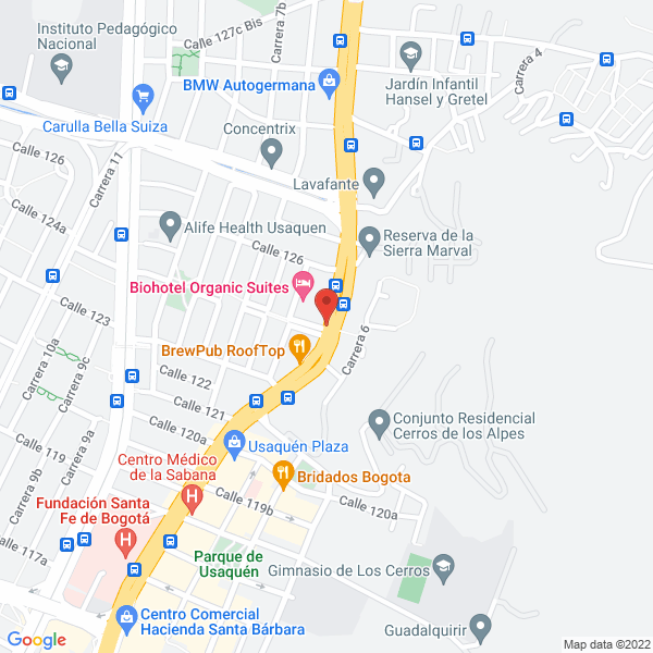 Map of La Planchoneria