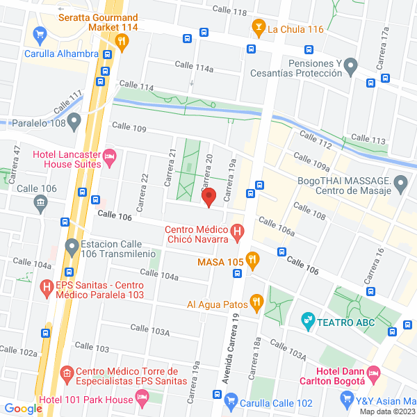 Map of Casa Gerontológica San Patricio S.A.S.
