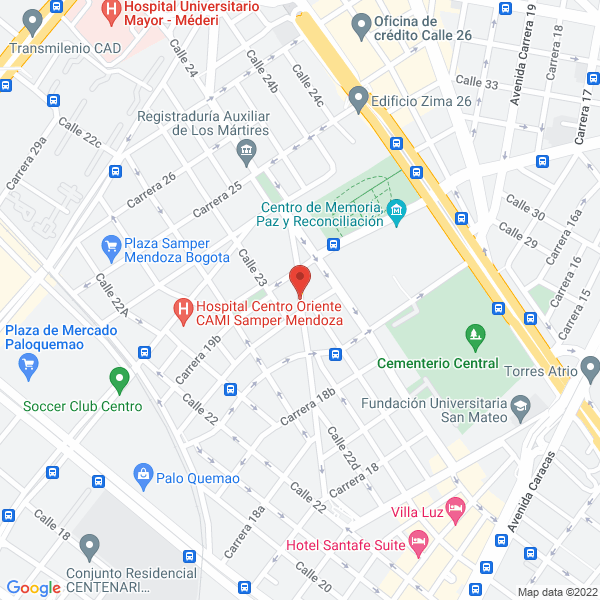 Map of La Casa Del Color As S.A.S.