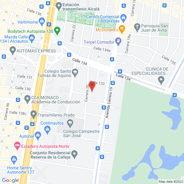 Map of Servinox Ltda.