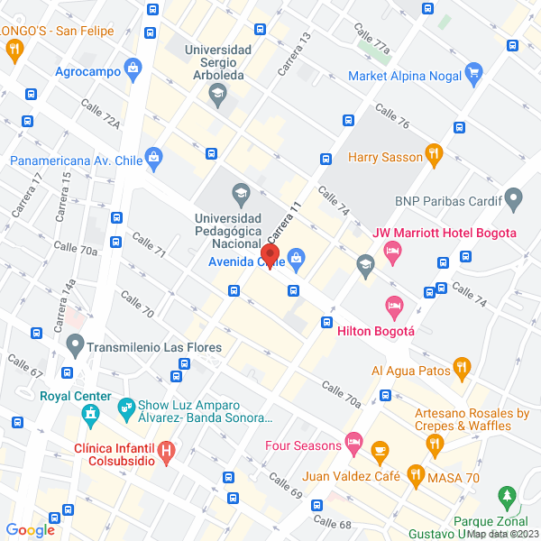 Map of Fundación Colmena Para La Vivienda Popular