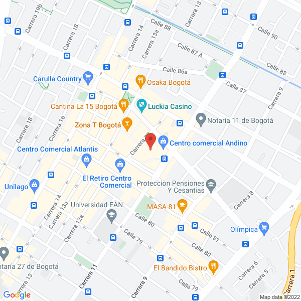 Map of Artesanías Latinoamericanas