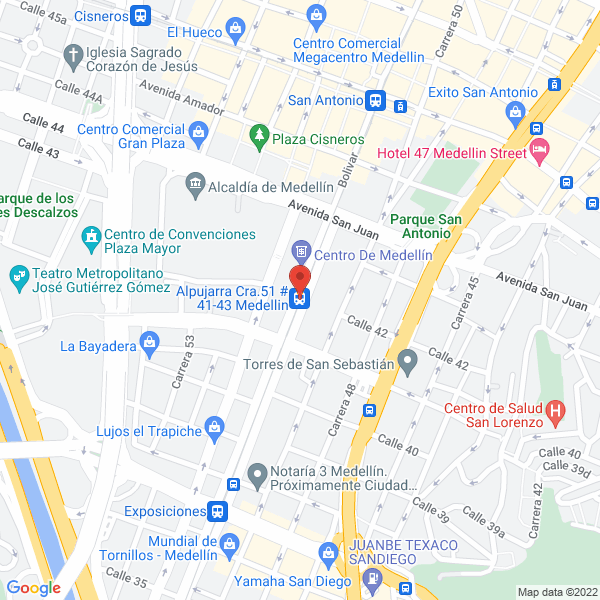 Map of Taller Jose Rene Restrepo
