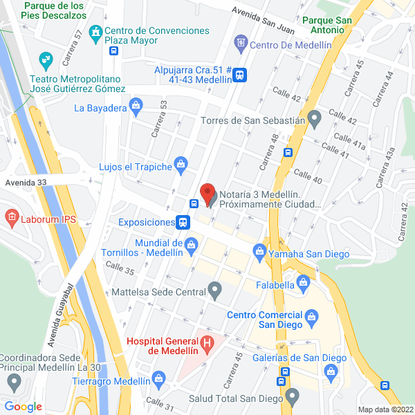 Map of Zonna Llantas S.A.S.