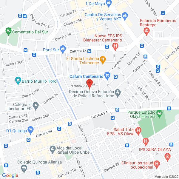 Map of Litograbado Quiñones