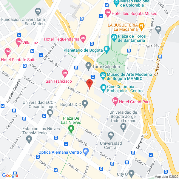 Map of Reyco Inversiones S.A.S.