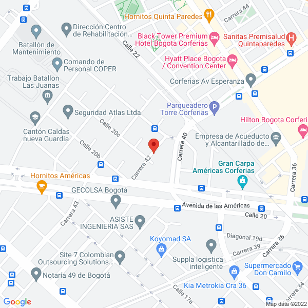Map of Fábrica De Hormas Martillo Ltda