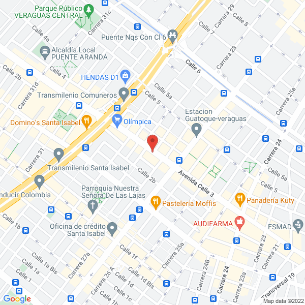 Map of Grupo Asocap
