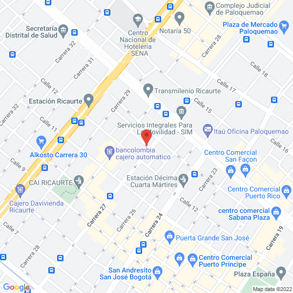 Map of Muebles Metalicos Mj Cruz