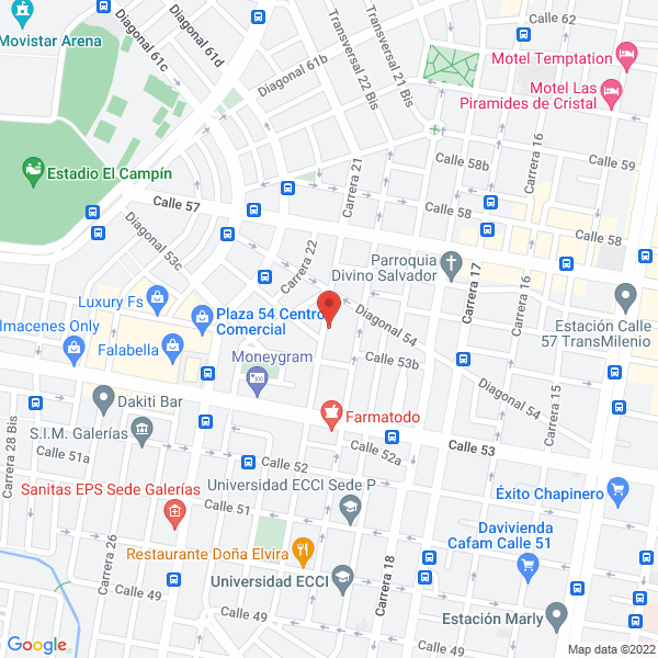 Map of Ferreteria El Campin