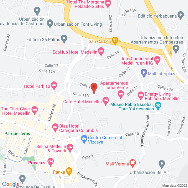 Map of Arcadia Hostel