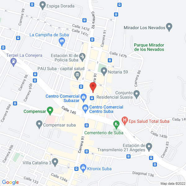 Map of Librería Y Papelería Tienda Estudiantil Ltda.