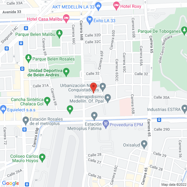 Map of Asesorias S&St S.A.S.