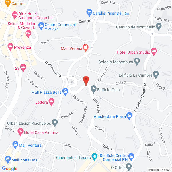 Map of Cinco Group S.A.S